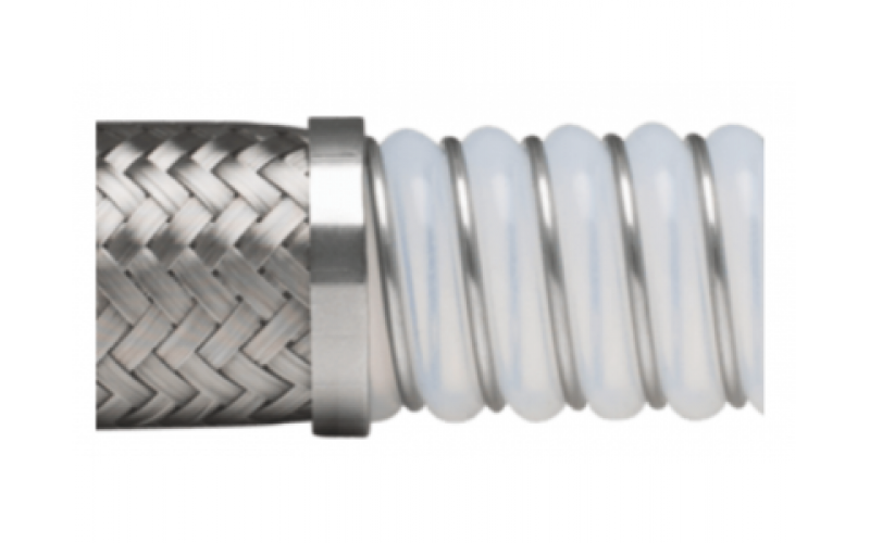 CVS/CXS-中型波紋PTFE鋼絲編織特氟龍軟管