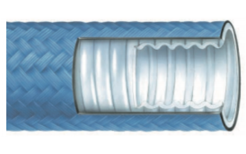 CVP-波紋PTFE特氟龍編織增強軟管